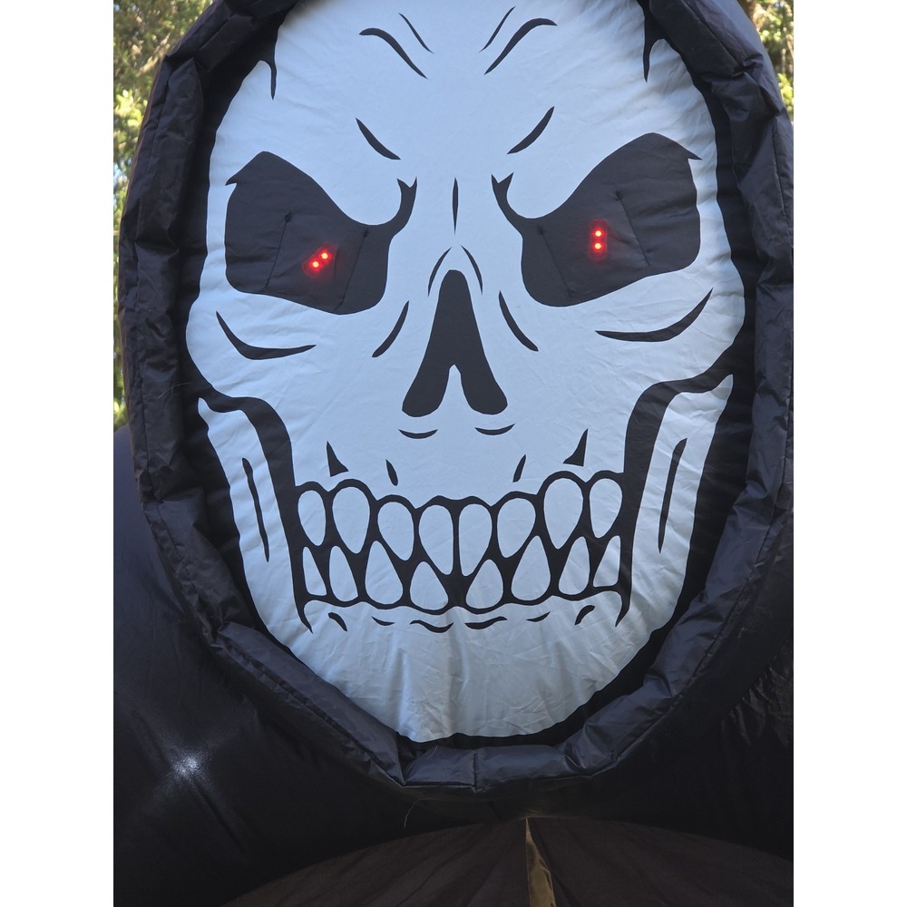 Halloween Inflatable Archway Grim Reaper Skull Ghost RIP Tombstone Yard Decor - Picture 6 of 9